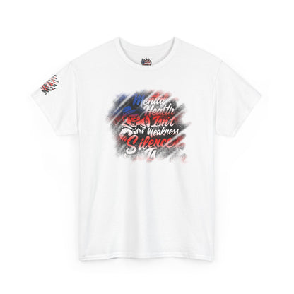 Mental Health Isn’t Weakness Tee — “Silence Is!” Awareness Shirt