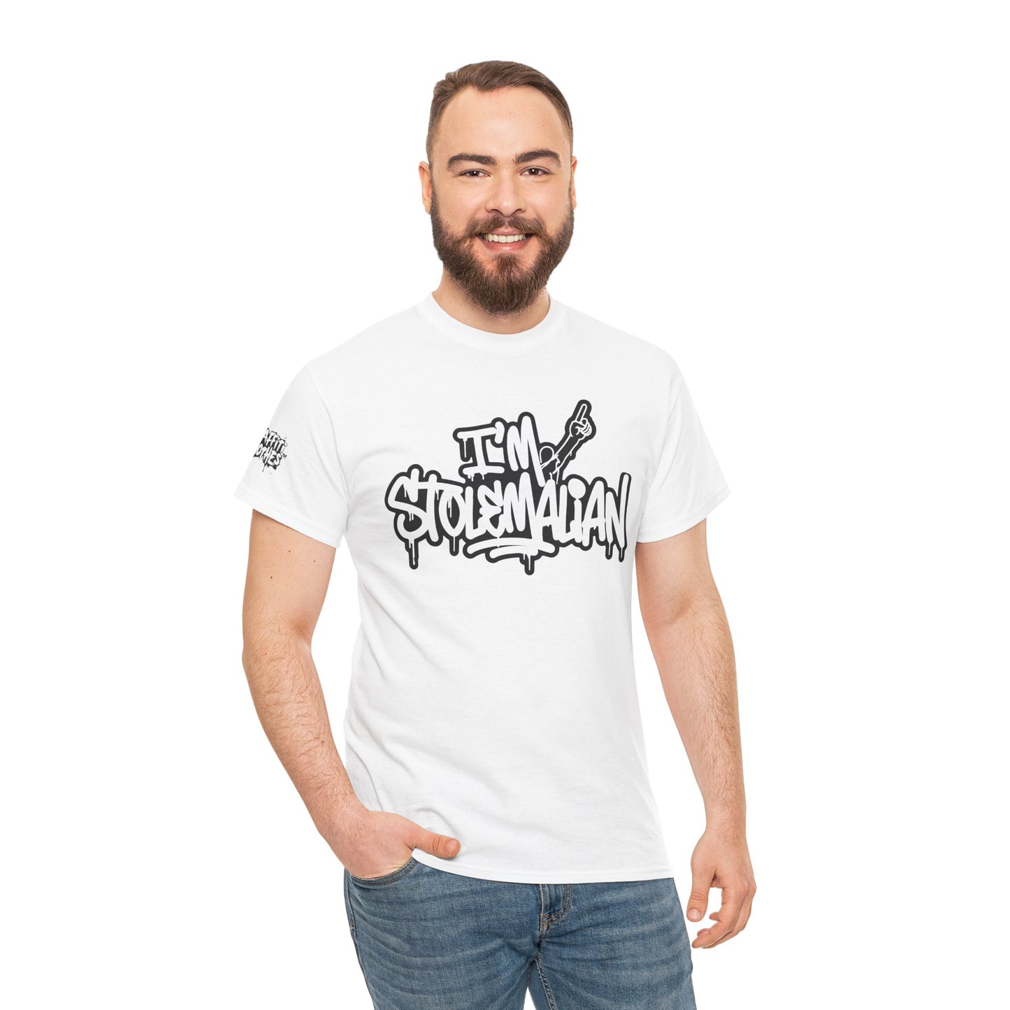 Graffiti 'I'm Stolemalian” Tee — Urban Streetwear T‑Shirt