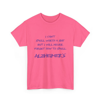 Won’t forget Alzheimer's Awareness Unisex Tee, Alzheimer's Support Shirt, Humor Tee, Awareness Gift, Statement Cotton Tee