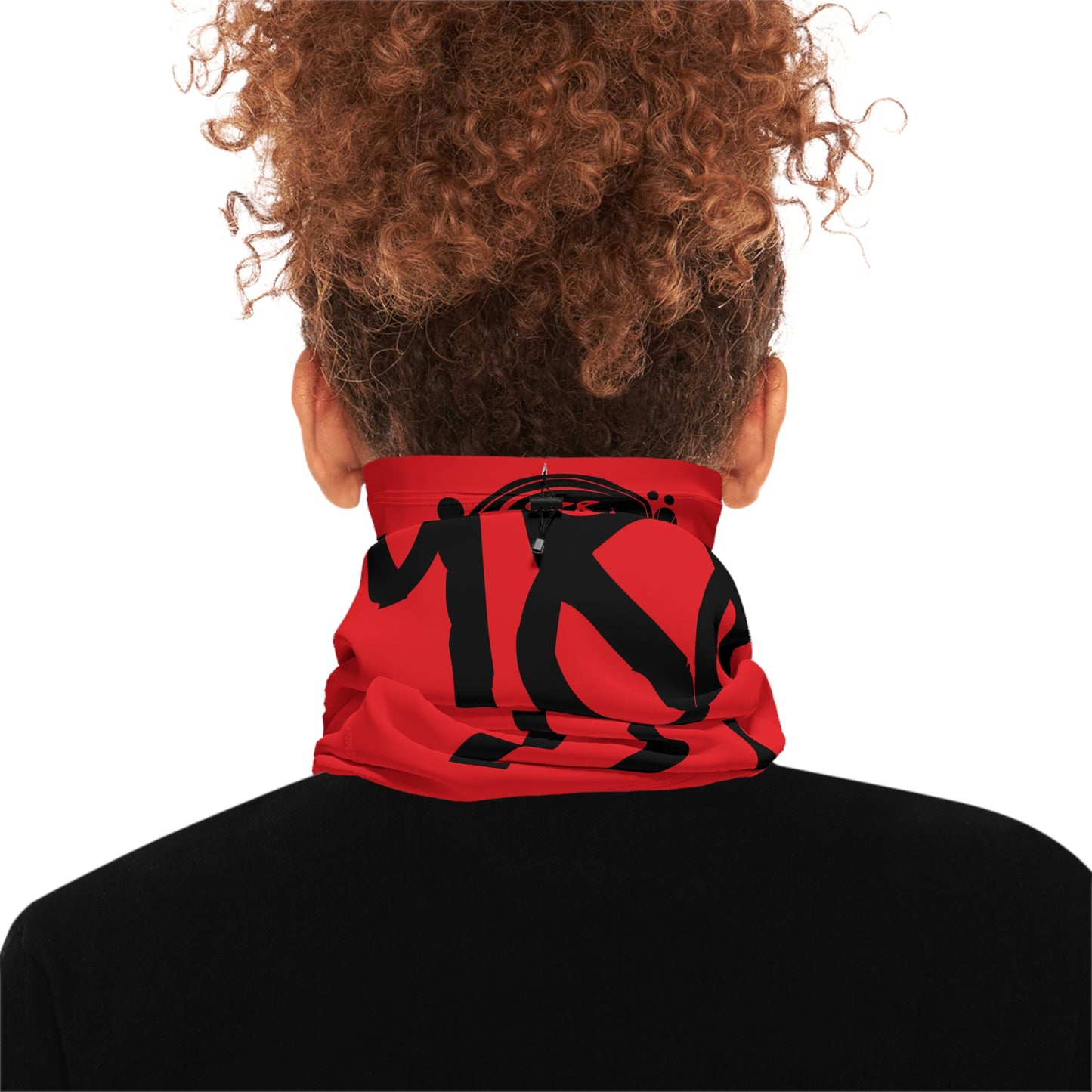 Red Graphic Neck Gaiter — “ VOICE OF THE UNHEARD “