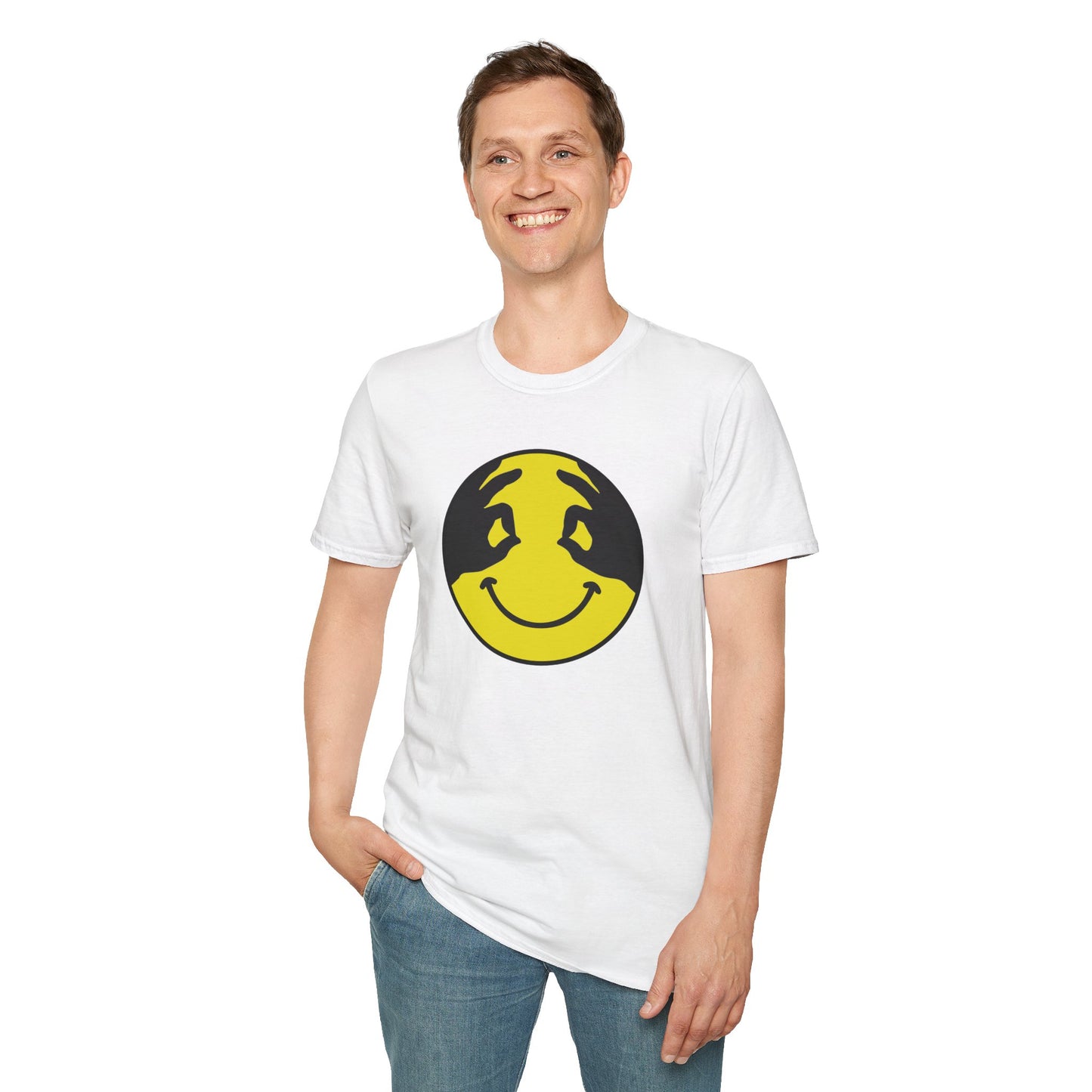 Smiley Face T-Shirt - 'It's OK to Smile for a While' by Awax - Local Seattle Artist